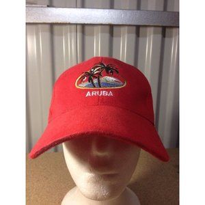 100% Cotton Red Aruba SnapBack Baseball Ball Hat Cap Island Paradise